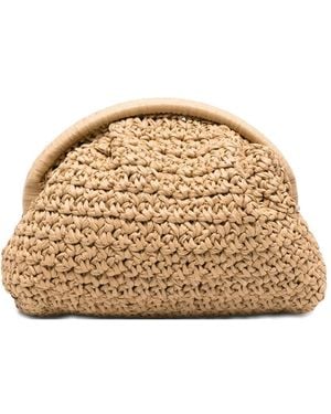 Eleventy Clutch Con Design Intrecciato - Neutro
