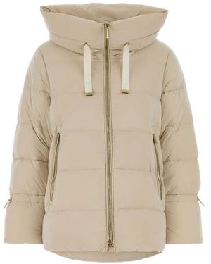 Moorer Giada Hooded Down Jacket - Natural