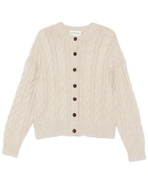 Eric Bompard Cárdigan con cuello redondo - Blanco
