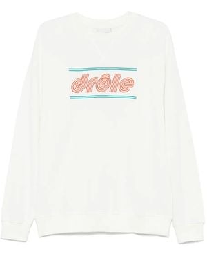 Drole de Monsieur Le Sweatshirt Piqué Tennis トップ - ホワイト