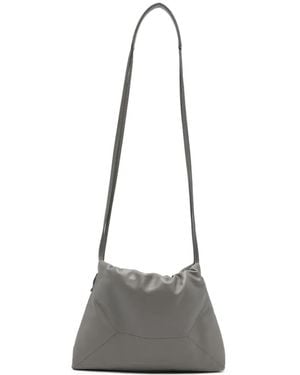 Brunello Cucinelli Sac Porté Épaule En Cuir À Empiècements - White