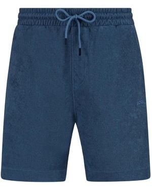 BOSS Shorts Sportivi Con Coulisse - Blu