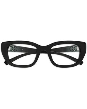Gucci Occhiali Con Placca Logo - Nero