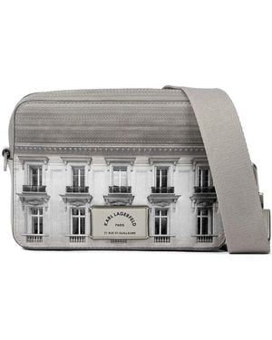 KARL LAGERFELD Sacoche Rue St Guillaume Maison - Gris