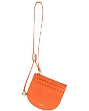 Furla Porte-Cartes À Détail De Lanière - Orange