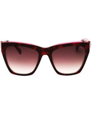 Police Tortoiseshell-Effect Cat-Eye Frame Sunglasses - Pink