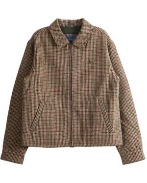 Polo Ralph Lauren Veste The Langdon En Tweed À Carreaux - Brown
