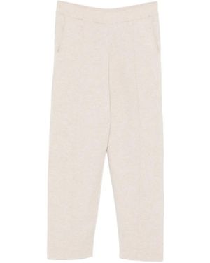 Bompard Elasticated-Waistband Track Trousers - White