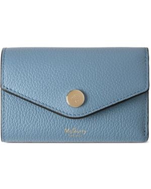 Mulberry Folded Leather Wallet - Blue