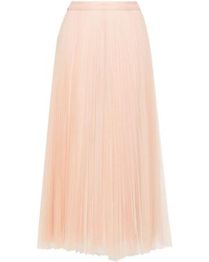 Twinset Logo-Plaque Midi Skirt - Pink