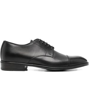 Canali Derbies À Bout Contrastant - Black