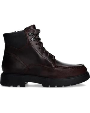 Geox Schnürstiefel aus Leder - Schwarz