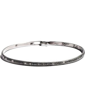 Werkstatt:münchen Bangle Hook Lyrics Bracelet - White