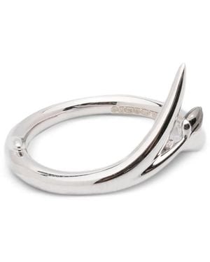 Shaun Leane Anillo Bud Con Diseño Entrelazado - Blanco