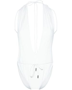 Saint Laurent Badpak Met Watervalhals - Wit