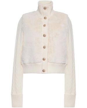 Cara Cara Logan Faux-Fur Cardigan - White