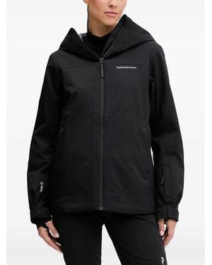 Peak Performance Hooded Ski Jacket - Black
