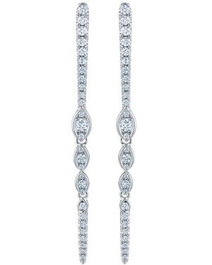 Kwiat 18Kt Vine Diamond Drop Earrings - Multicolour