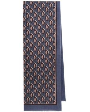 Maliparmi Schal Mit Geometrischem Print - Blau
