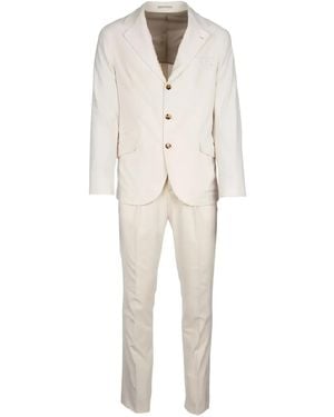 Brunello Cucinelli Three-Button Single-Breasted Suit - Natural
