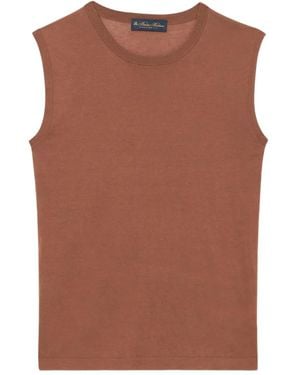 Brooks Brothers Jersey Top - Brown