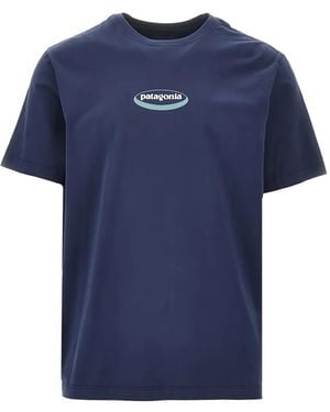 Patagonia Logo-Print T-Shirt - Blue