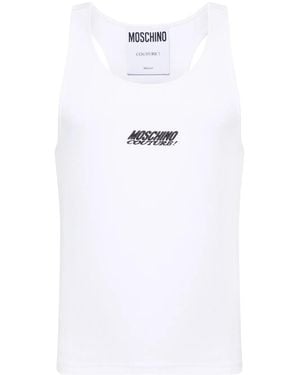 Moschino ロゴ タンクトップ - ホワイト