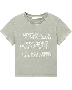 B+ AB Cotton T-Shirt - Gray