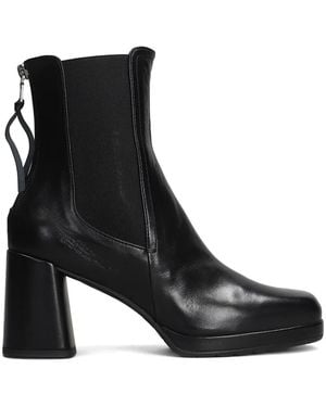 Mara Bini 80Mm Leather Boots - Black