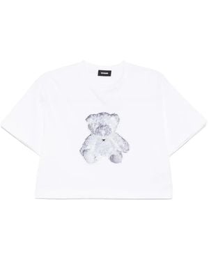 we11done Necklace Teddy T-Shirt - White