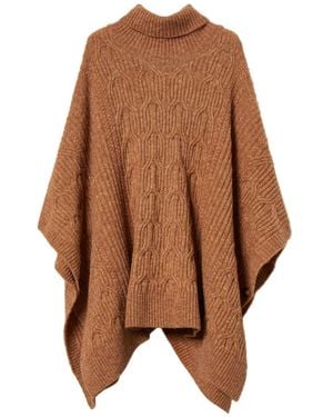 Twinset Capa De Punto - Marrón