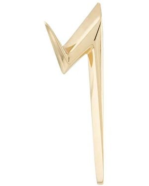 LE STER 18Kt Thunderflash Left Stud Earring - White