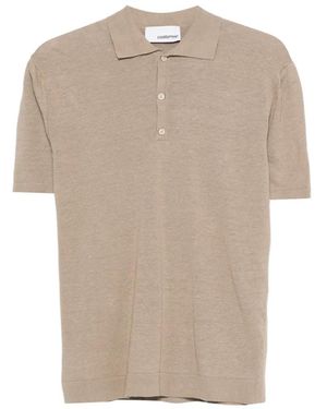 Costumein Putri Buttoned Short-Sleeve Polo Shirt - Natural
