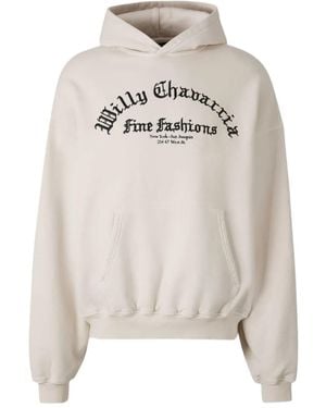 Willy Chavarria Klassischer Hoodie - Grau