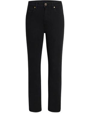 KHAITE Vivian Stretch Trousers - Black