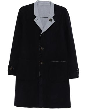 Eleventy Reversible Wool Coat - Black