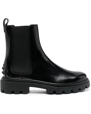 Tod's トッズ スタッズ チェルシーブーツ - ブラック