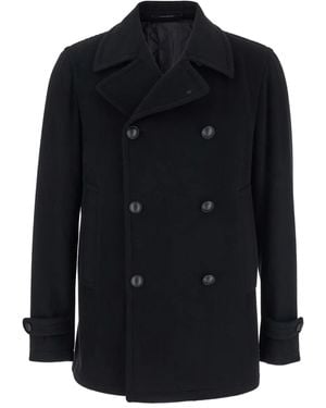 Tagliatore Double-Breasted Peacoat - Blue