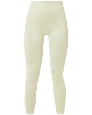 Sweaty Betty Ribbed-Knit Leggings - Natural