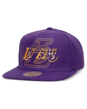 Mitchell & Ness Los Angeles Lakers Baseball Cap - Purple