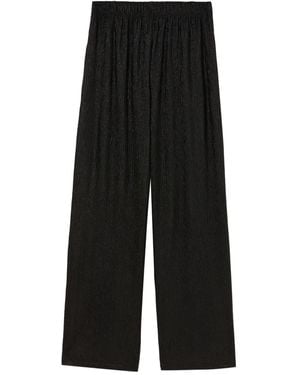 B+ AB Pleated-Details Pants - Black