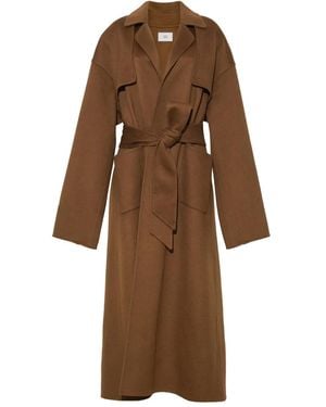 Adam Lippes Arlo Belted Double-Breasted Coat - Brown