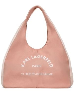 KARL LAGERFELD Rue St-Guillaume Tote Bag - Pink