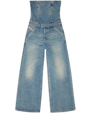 DIESEL Tuta Intera Denim De-Bride - Blu