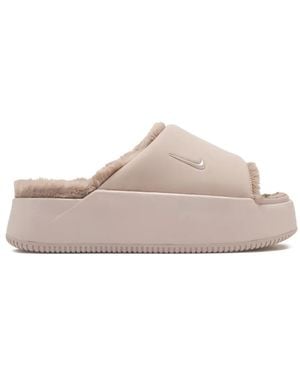Nike Calm Elevation Fur Slides - Pink