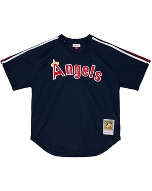 Mitchell & Ness Mlb Angels 1984 Reggie Jackson T-Shirt - Blue