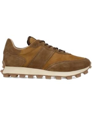 Tod's Sneakers Con Logo Goffrato - Marrone