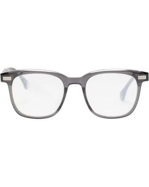 A Bathing Ape Brille Mit Logo-Print - Grau