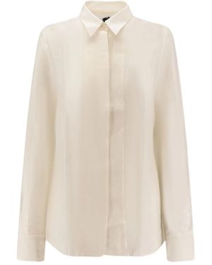 BOSS Bisina Pleated Shirt - ホワイト