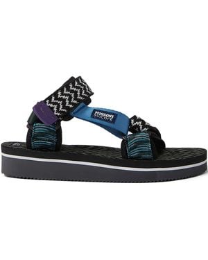 Suicoke X Missoni Sandalen Mit Runder Kappe - Blau